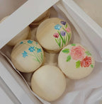 Hand Painted Floral Design Macarons